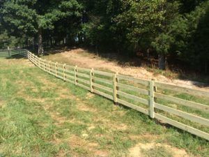 double side 4 rail farm fence